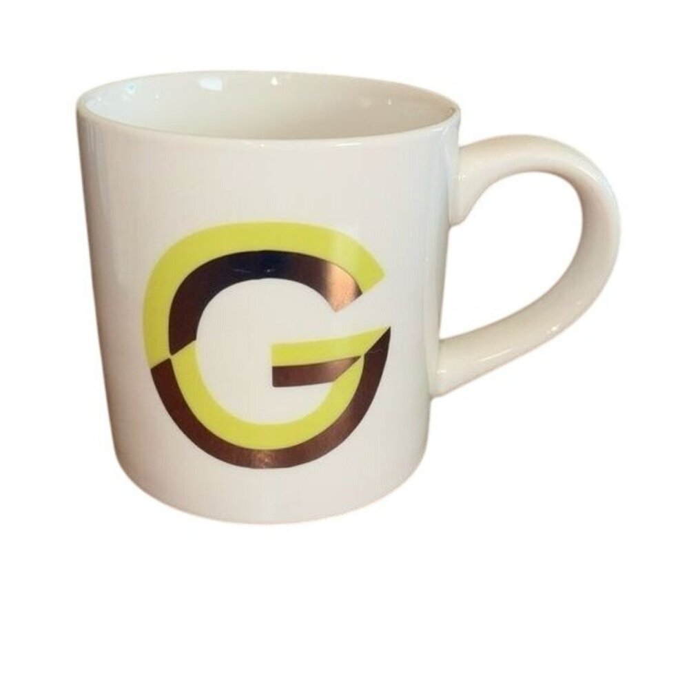 Opalhouse Stoneware Monogram G Coffee Mug 12 Oz Dishwasher & Microwave Safe